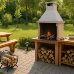 Zona barbecue in giardino: criteri progettuali per garantire sicurezza e praticità
