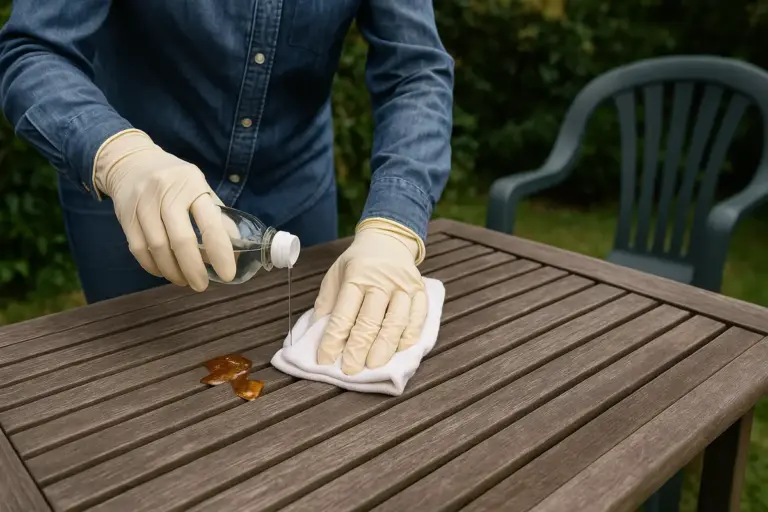 Come rimuovere la resina dagli arredi del giardino? Il trucco che non rovina le superfici