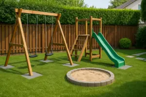 Come inserire una zona giochi nel cortile? Accorgimenti per sicurezza ed estetica a prova di famiglia