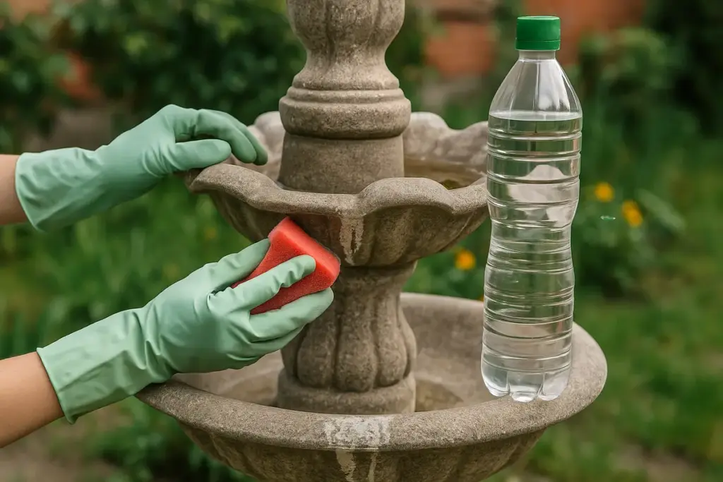 Come togliere i depositi di calcare dalle fontane da giardino? Un rimedio facile e low cost