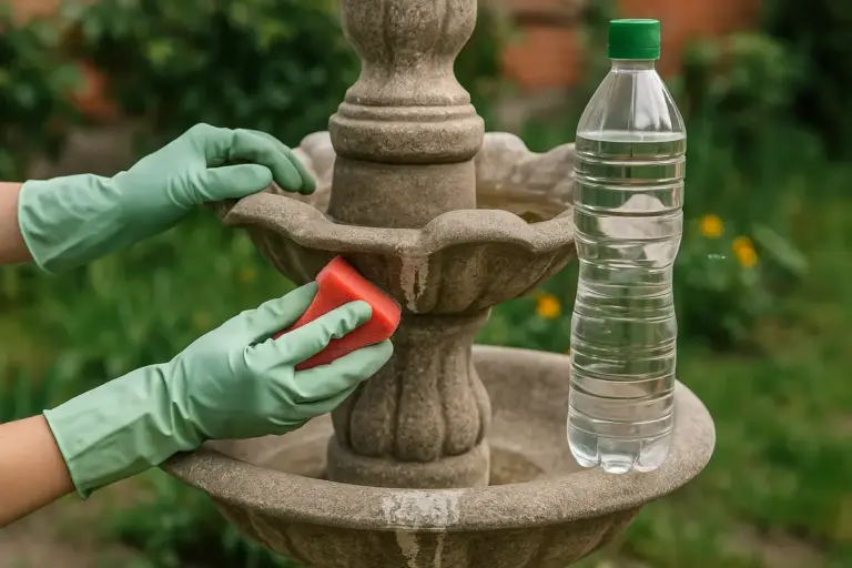 Come togliere i depositi di calcare dalle fontane da giardino? Un rimedio facile e low cost