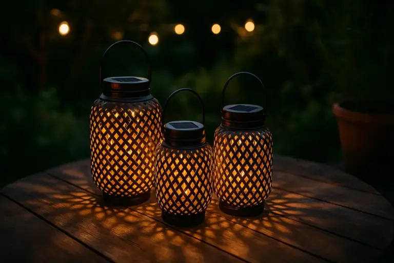 Lanterne solari decorative: come sfruttarle per creare atmosfera senza fili elettrici
