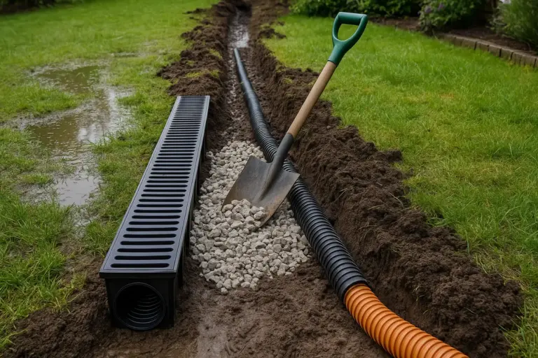Gestire il drenaggio dell’acqua in giardino: la soluzione pratica contro ristagni e allagamenti