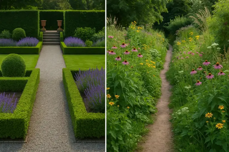 Come distinguere tra giardino formale e informale? Le scelte di progettazione che ne definiscono il carattere