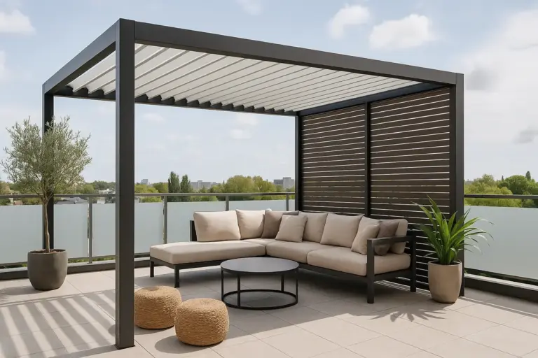 Pergolati autoportanti per terrazzi: spunti di design che aumentano spazio e privacy