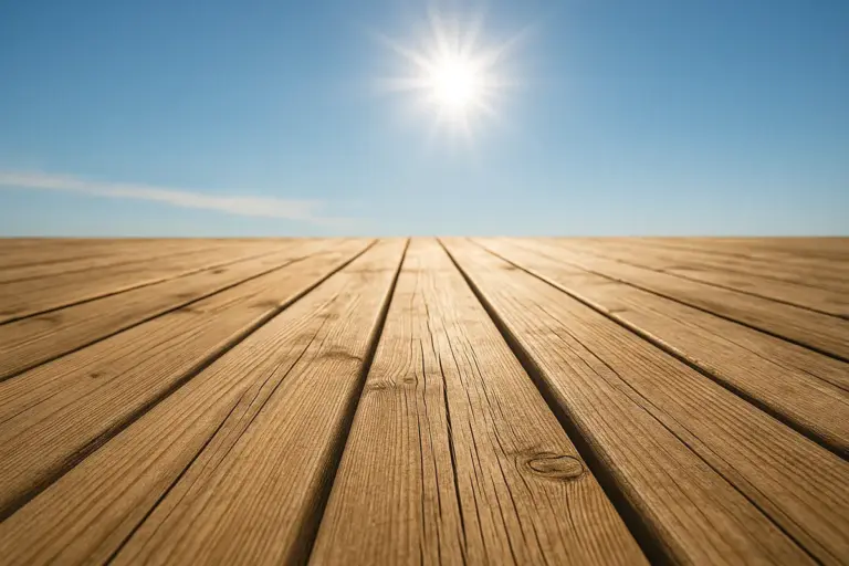 Il legno del terrazzo sotto il sole d’agosto: proteggerlo ora o piangerlo a settembre