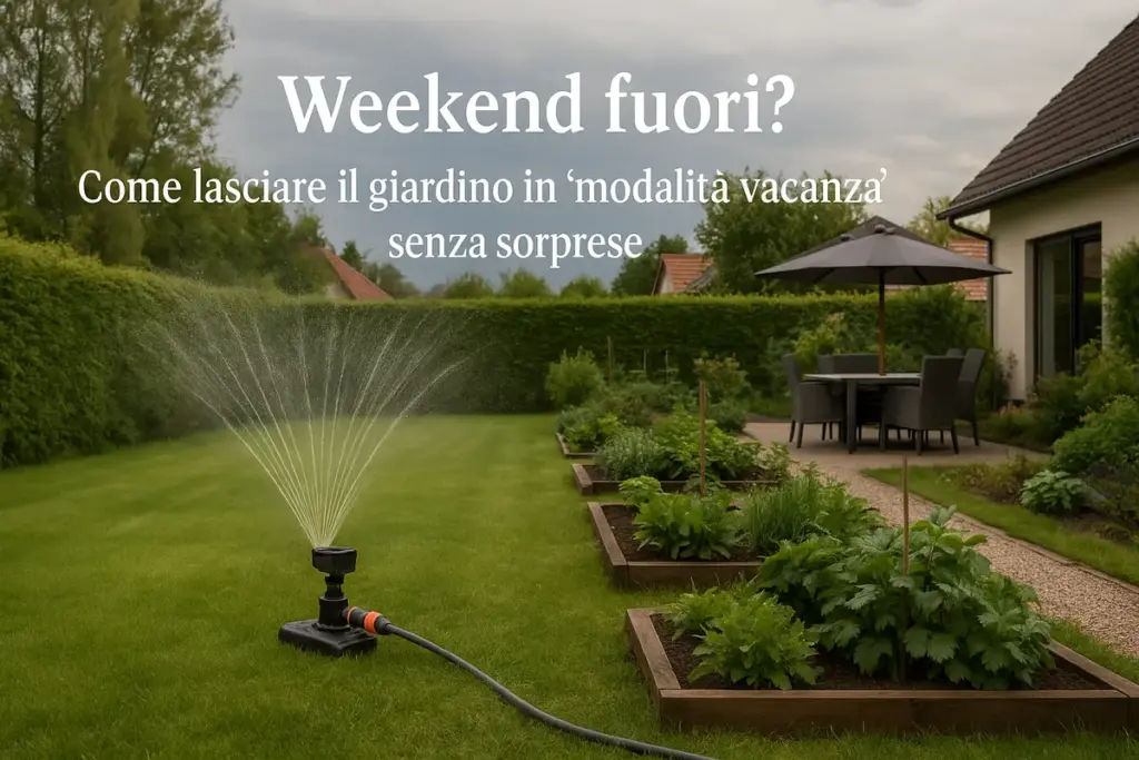Weekend fuori? Come lasciare il giardino in “modalità vacanza” senza sorprese