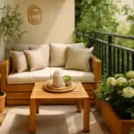 Salotto da giardino in balcone stretto: come ricavarlo senza sacrifici