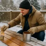 Trattamento del legno da esterno in inverno: il momento giusto che in pochi rispettano
