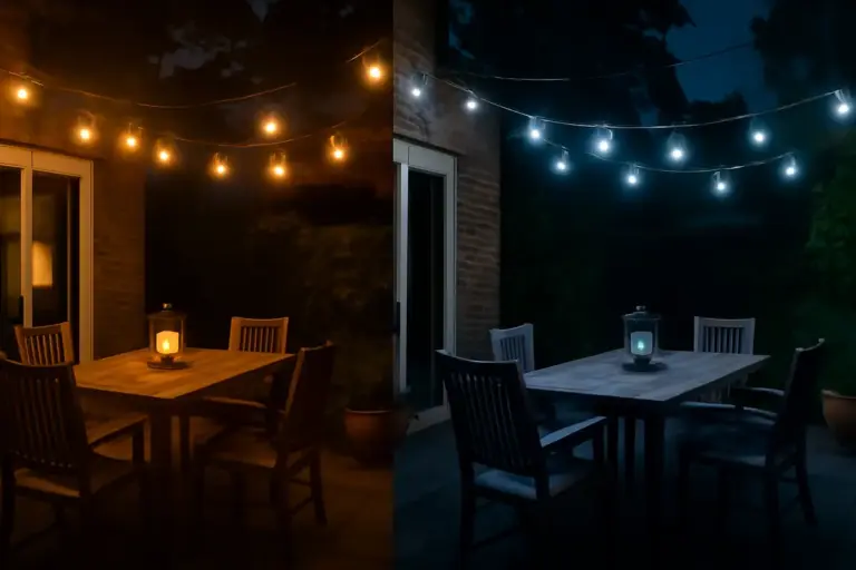 Illuminazione warm white o cold white per il patio: quale crea vera atmosfera
