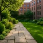 Verde e lastrico in giardino urbano: l’equilibrio che molti non considerano