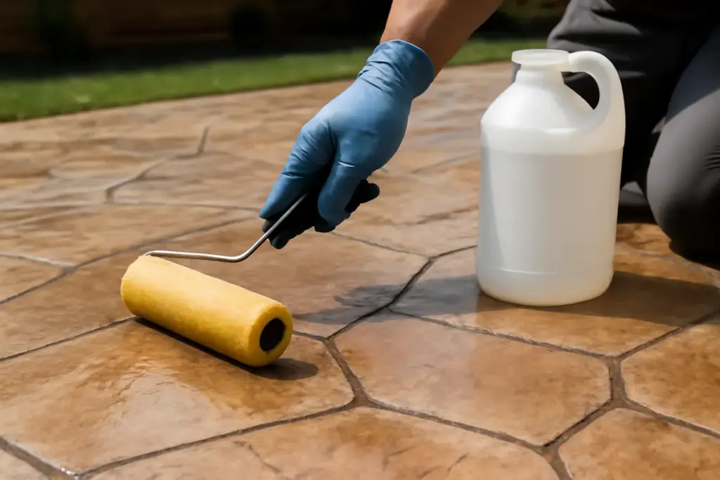 Pavimento in cemento decorativo per cortile: il trattamento che lo salva dall’usura
