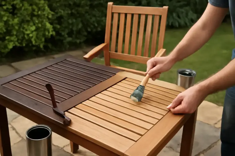 Verniciare o oliare i mobili da giardino in legno: la differenza sostanziale