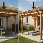 Pergolato in legno esposto a nord: come cambia la progettazione rispetto al sud