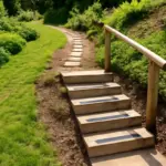 Percorsi in giardino su terreno in pendenza: come gestirli senza rischi