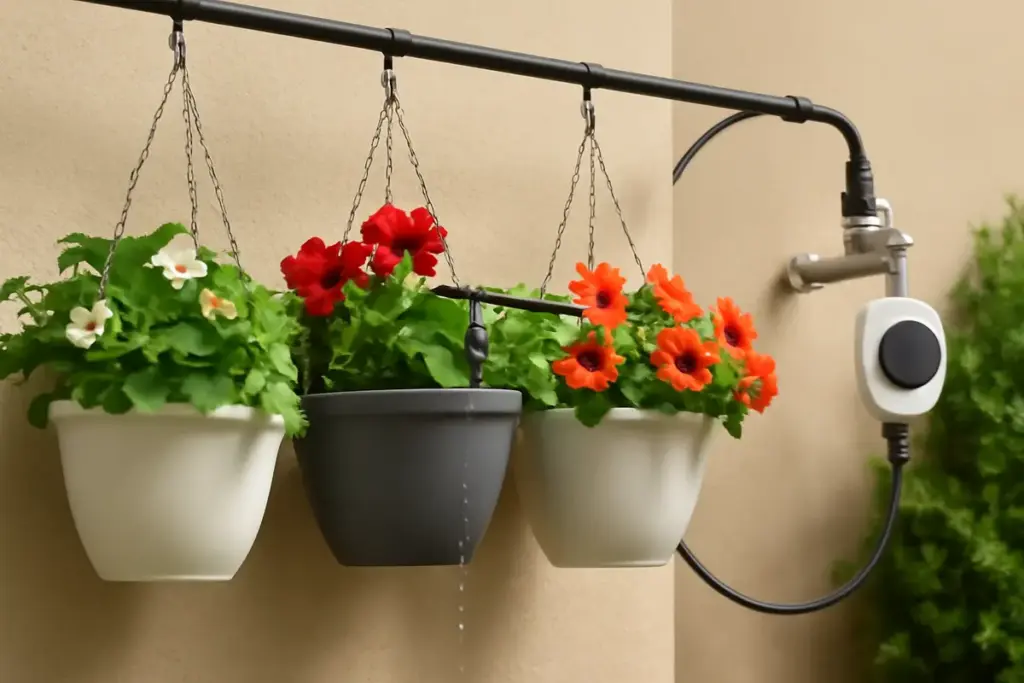 Fioriere pensili con irrigazione automatica: il sistema che funziona senza tecnico