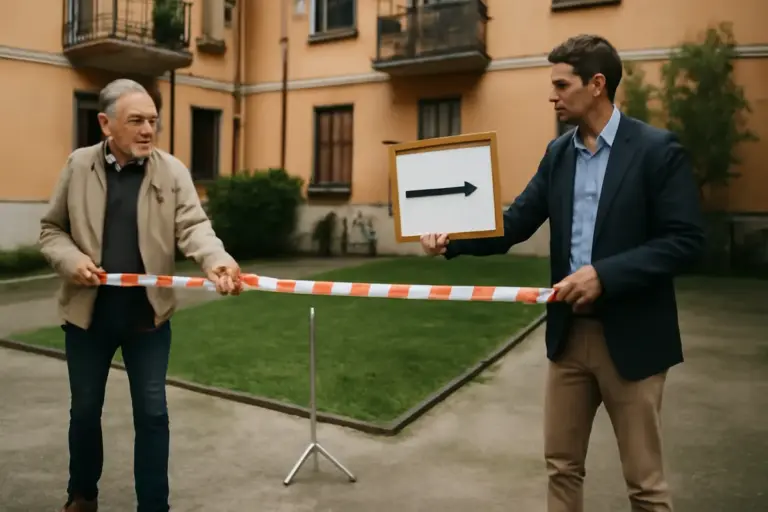 Come dividere un cortile condominiale: le regole che pochi conoscono davvero